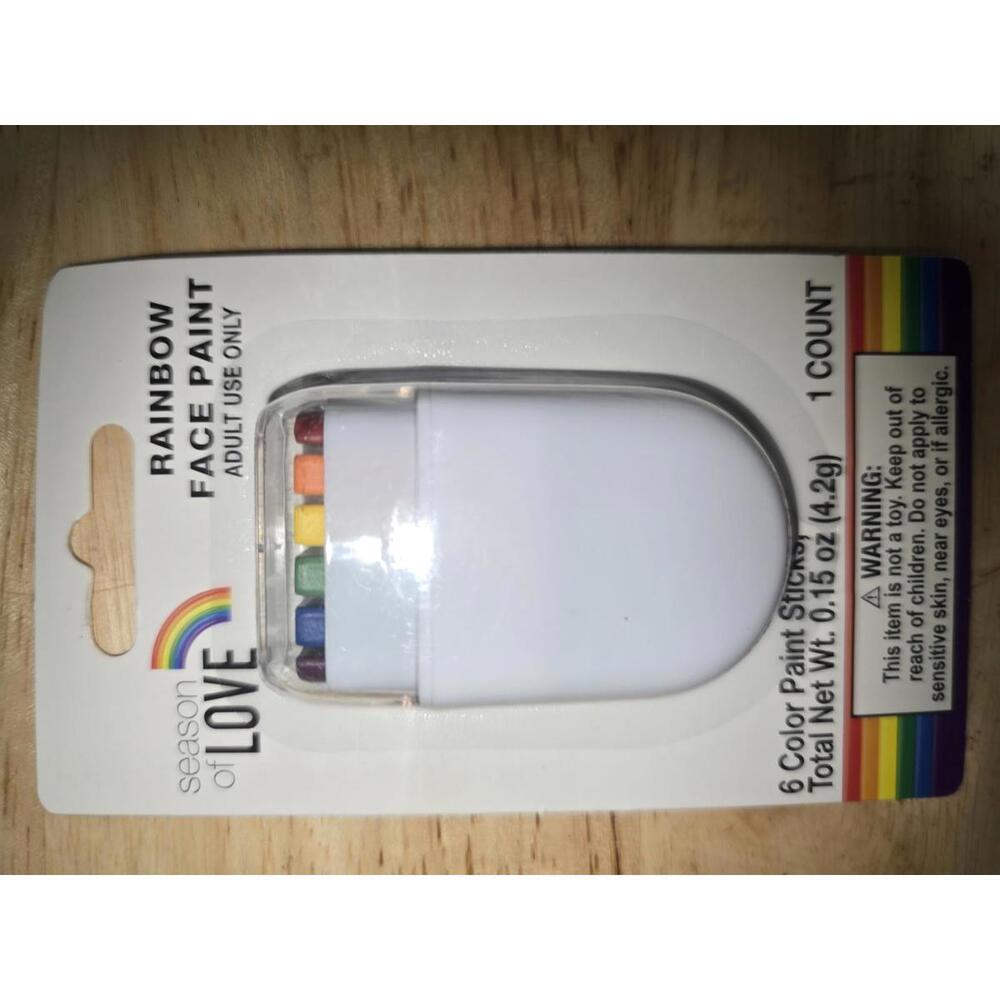 Season of Love Rainbow Face Paint – 6 Color Sticks – New